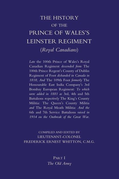 History of the Prince of Wales's Leinster Regiment - Volume 1 (eBook, PDF) History of the Prince of Wales's Leinster Regiment - Volume 1 (eBook, PDF)