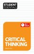 Student Essentials: Critical Thinking... - Bild 1