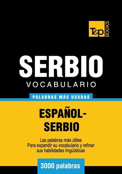 Vocabulario español-serbio - 3000 palabras más usadas (eBook, ePUB)