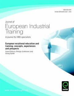 Cover European Vocational Education and Training (eBook, PDF)
