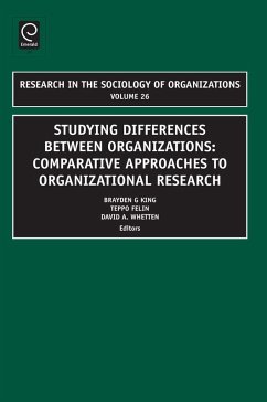 Studying Differences Between Organizations (eBook, PDF)