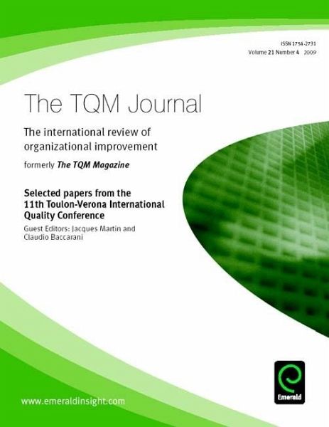 Selected papers from the 11th Toulon-Verona International Quality Conference (eBook, PDF) Selected papers from the 11th Toulon-Verona International Quality Conference (eBook, PDF)
