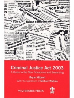 Cover Criminal Justice Act 2003 (eBook, PDF)