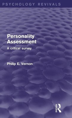 Cover Personality Assessment (Psychology Revivals)