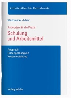 Schulung und Arbeitsmittel - Weinbrenner, Lars; Meier, Enrico