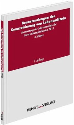 Cover Beanstandungen der Kennzeichnung von Lebensmitteln