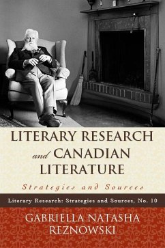 Cover Literary Research and Canadian Literature (eBook, ePUB)