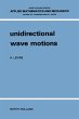 Unidirectional Wave Motions (eBook, PDF) - Bild 1