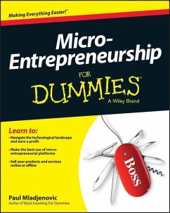 Micro-Entrepreneurship For Dummies (eBook, PDF) - Mladjenovic, Paul
