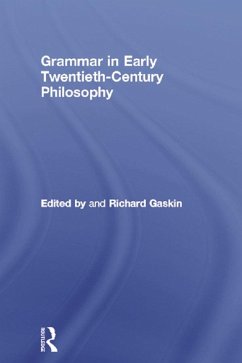 Cover Grammar in Early Twentieth-Century Philosophy (eBook, PDF)