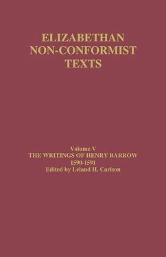 The Writings of Henry Barrow, 1590-91 (eBook, ePUB)