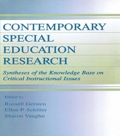 Cover Contemporary Special Education Research (eBook, ePUB)