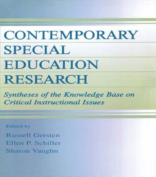 Contemporary Special Education Research (eBook, ePUB) Contemporary Special Education Research (eBook, ePUB)