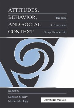 Cover Attitudes, Behavior, and Social Context (eBook, ePUB)