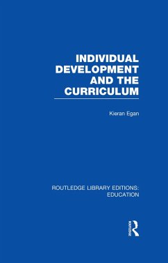 Individual Development and the Curriculum (eBook, PDF) Cover Individual Development and the Curriculum (eBook, PDF)