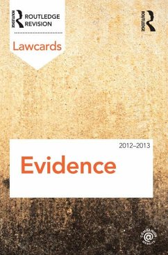 Cover Evidence Lawcards 2012-2013 (eBook, ePUB)