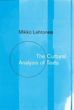 Cover The Cultural Analysis of Texts (eBook, PDF)