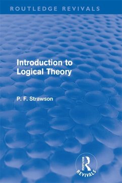 Introduction to Logical Theory (Routledge Revivals) (eBook, PDF) - Strawson, P. F.