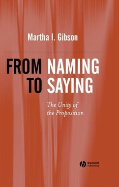 From Naming to Saying (eBook, PDF) - Gibson, Martha I.