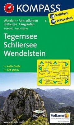 Kompass Karte Tegernsee - Schliersee - Wendelstein