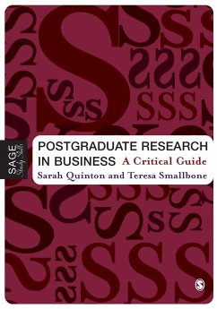 Postgraduate Research in Business (eBook, PDF) - Quinton, Sarah; Smallbone, Teresa