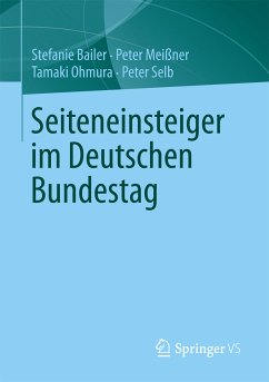 Seiteneinsteiger im Deutschen Bundestag (eBook, PDF) - Bailer, Stefanie; Meißner, Peter; Ohmura, Tamaki; Selb, Peter