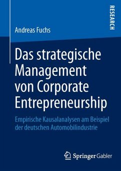 Das strategische Management von Corporate Entrepreneurship (eBook, PDF) - Fuchs, Andreas