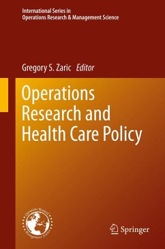 Operations Research and Health Care Policy (eBook, PDF)