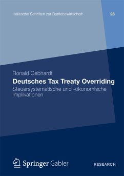 Deutsches Tax Treaty Overriding (eBook, PDF) - Gebhardt, Ronald