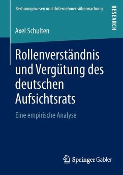 Rollenverständnis und Vergütung des deutschen Aufsichtsrats (eBook, PDF) - Schulten, Axel