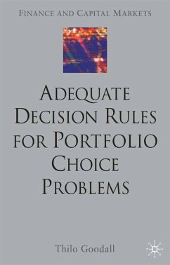 Cover Adequate Decision Rules for Portfolio Choice Problems (eBook, PDF)