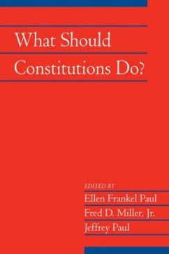 What Should Constitutions Do? (eBook, PDF)