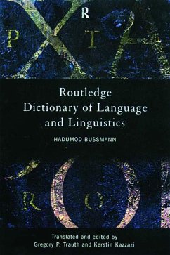 Routledge Dictionary of Language and Linguistics (eBook, ePUB) - Bussmann, Hadumod