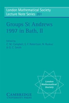 Cover Groups St Andrews 1997 in Bath: Volume 2 (eBook, PDF)