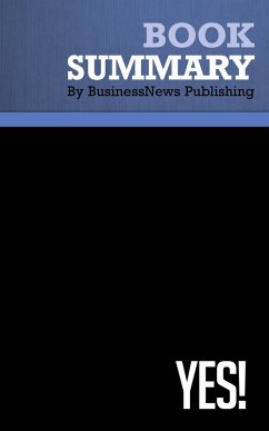 Cover Summary: Yes! - Noah Goldstein, Steve Martin and Robert Cialdini (eBook, ePUB)