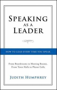 Cover Speaking As a Leader (eBook, ePUB)