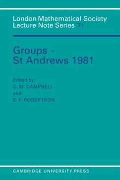Cover Groups - St Andrews 1981 (eBook, PDF)