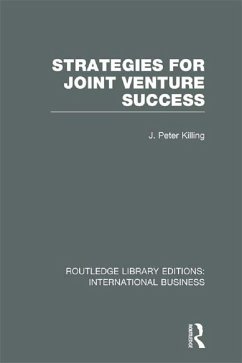 Cover Strategies for Joint Venture Success (RLE International Business) (eBook, PDF)