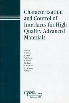 Cover Characterization and Control of Interfaces for High Quality Advanced Materials (eBook, PDF)