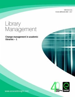 Cover Change management in academic libraries - 1 (eBook, PDF)