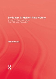 Cover Dictionary Of Modern Arab Histor (eBook, PDF)