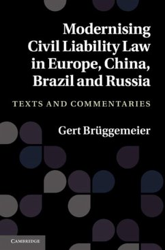 Modernising Civil Liability Law in Europe, China, Brazil and Russia (eBook, PDF) - Bruggemeier, Gert