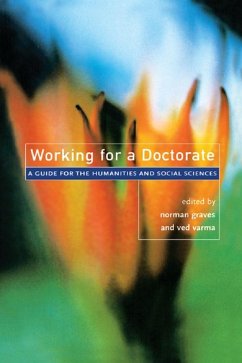 Cover Working for a Doctorate (eBook, PDF)
