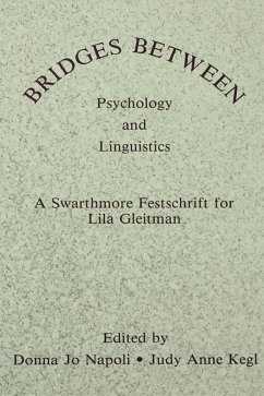 Bridges Between Psychology and Linguistics (eBook, ePUB)
