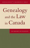 Genealogy and the Law in Canada (eBook, ePUB)