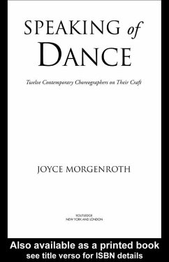 Speaking of Dance (eBook, ePUB) - Morgenroth, Joyce