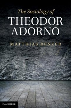 Sociology of Theodor Adorno (eBook, PDF) - Benzer, Matthias