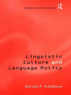 Linguistic Culture and Language Policy (eBook, ePUB) - Schiffman, Harold