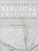Dictionary of Biblical Criticism and Interpretation (eBook, ePUB)