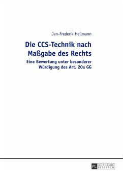 Die CCS-Technik nach Maßgabe des Rechts - Hellmann, Jan-Frederik